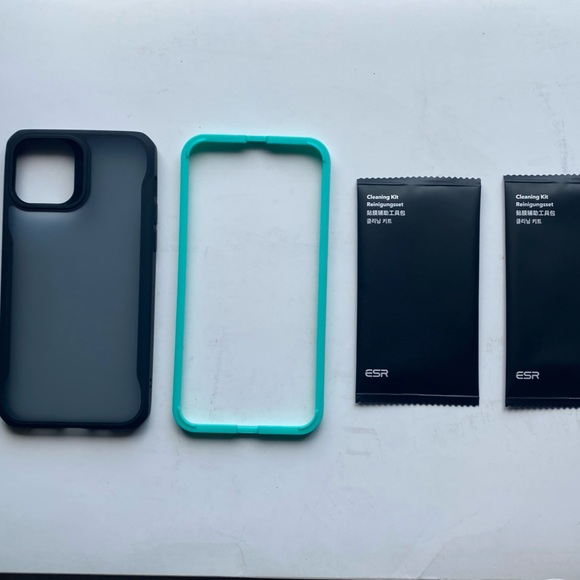 Case And Screen Protector Sidekick Series Set iPhone 12/12 Pro transparent Black - Picture 4 of 5